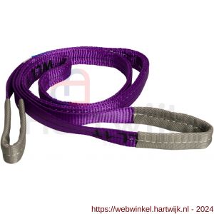 Konvox hijsband met lussen violet 1 ton 1 m - H50200922 - afbeelding 3