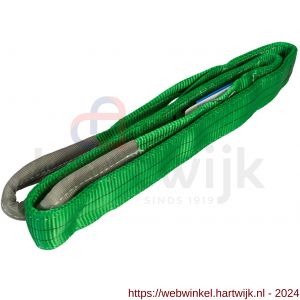 Konvox hijsband met lussen groen 2 ton 2 m - H50200931 - afbeelding 1