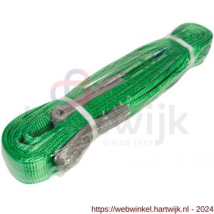 Konvox hijsband met lussen groen 2 ton 5 m - H50200934 - afbeelding 1