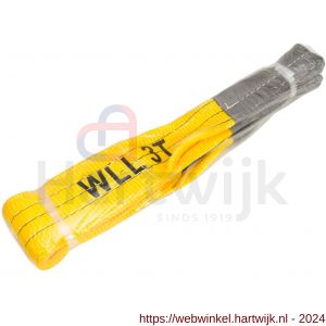 Konvox hijsband met lussen geel 3 ton 1 m - H50200936 - afbeelding 1