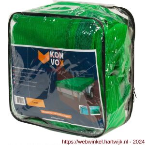 Konvox aanhangwagennet fijnmazig met elastiek 160x300 cm groen - H50200860 - afbeelding 1