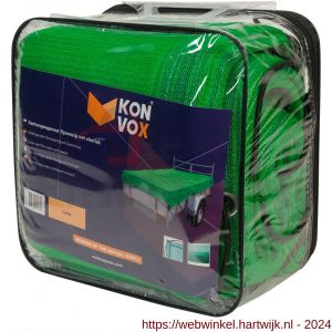 Konvox aanhangwagennet fijnmazig met elastiek 200x400 cm groen - H50200867 - afbeelding 1