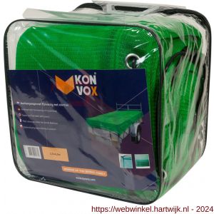 Konvox aanhangwagennet fijnmazig met elastiek 250x450 cm groen - H50200870 - afbeelding 1