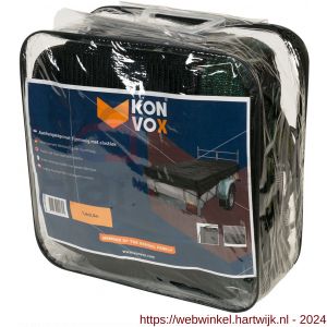 Konvox aanhangwagennet fijnmazig met elastiek 140x250 cm zwart - H50200859 - afbeelding 3