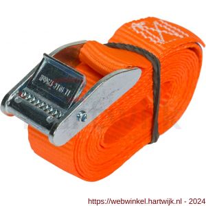 Konvox spanband 25 mm Professioneel met klemgesp 25 mm 2 m 175/350 daN oranje - H50200901 - afbeelding 1