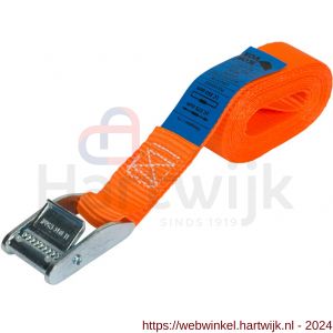 Konvox spanband 25 mm Professioneel met klemgesp 25 mm 2 m 175/350 daN oranje - H50200901 - afbeelding 3