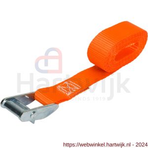 Konvox spanband 25 mm Professioneel met klemgesp 25 mm 2 m 175/350 daN oranje - H50200901 - afbeelding 4