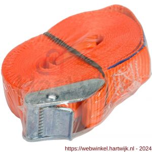 Konvox spanband 25 mm Professioneel met klemgesp 25 mm 4 m 175/350 daN oranje - H50200900 - afbeelding 1