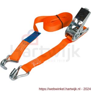 Konvox spanband Professioneel 25 mm ratel 906 haak 1002 5 m LC 350/700 daN oranje - H50200884 - afbeelding 3