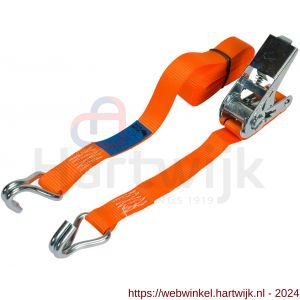 Konvox spanband Professioneel 25 mm ratel 906 haak 1002 5 m LC 350/700 daN oranje - H50200884 - afbeelding 4
