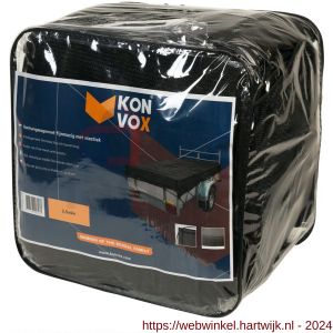Konvox aanhangwagennet fijnmazig met elastiek 250x400 cm zwart - H50200869 - afbeelding 1