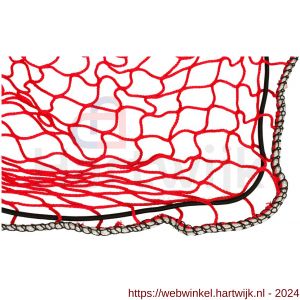 Konvox aanhangwagennet met hoeklussen en elastiek rood 200x300 cm - H50200855 - afbeelding 2