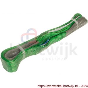 Konvox hijsband met lussen groen 2 ton 1.5 m - H50200930 - afbeelding 1