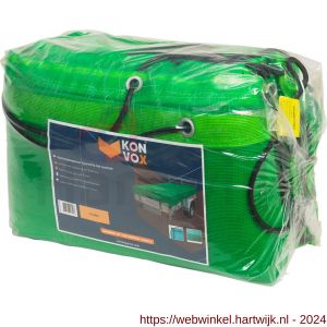 Konvox aanhangwagennet fijnmazig met elastiek 310x800 cm groen - H50200875 - afbeelding 1