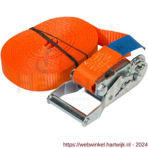 Konvox spanband Professioneel 25 mm ratel 909 5 m LC 1500 daN oranje - H50200907 - afbeelding 1