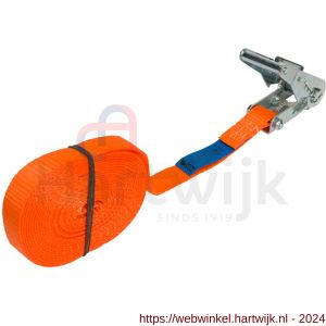 Konvox spanband Professioneel 25 mm ratel 909 5 m LC 1500 daN oranje - H50200907 - afbeelding 4