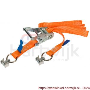 Konvox Smartlok Systeem spanband 25 mm ratel 909 fitting 5018 LC 750 daN 2 m oranje - H50200824 - afbeelding 3