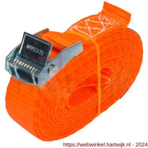 Konvox spanband 25 mm klemgesp 804 LC 250 daN 25 mm 4 m oranje - H50200905 - afbeelding 1
