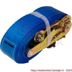 Konvox spanband 50 mm ratel 910 fitting 1826 4 m blauw voor combirail - H50201271 - afbeelding 1