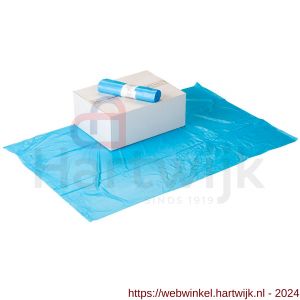 Konvox afval zak 700x1100 mm x 0,02 mm blauw op rol - H50200600 - afbeelding 1