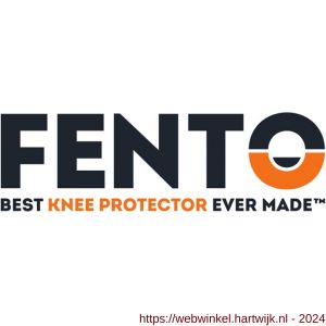 Fento kniebeschermer set elastieken met clip 400-Max zwart - H50201254 - afbeelding 2