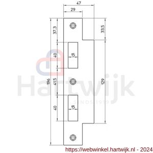 Nemef sluitplaat P 649/39/T bulk per 10 - H19502012 - afbeelding 2