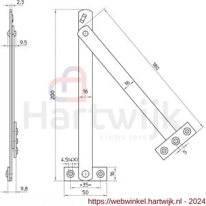 Nemef raamschaar dubbel 2110/13-180 bulk per 10 - H19502497 - afbeelding 2