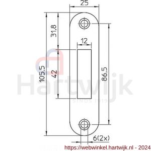 Nemef sluitplaat P 4228/17/U bulk per 10 - H19501976 - afbeelding 2