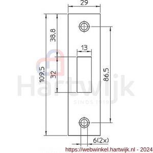 Nemef sluitplaat P 4328/17/T bulk per 10 - H19501979 - afbeelding 2