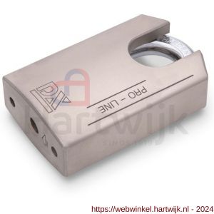 Dulimex DX HSPRO 50 C SE hangslot DX PRO-line SKG* 50 mm verschillend sluitend gesloten beugel 3 sleutels en security card zilver - H30204144 - afbeelding 1