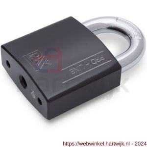 Dulimex DX HSPRO 60 O BE hangslot DX PRO-line SKG** 60 mm verschillend sluitend open beugel 3 sleutels en security card zwart - H30204147 - afbeelding 1