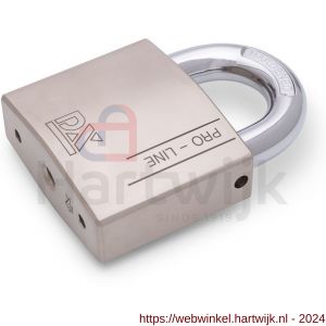 Dulimex DX HSPRO 50 O SE hangslot DX PRO-line SKG* 50 mm verschillend sluitend open beugel 3 sleutels en security card zilver - H30204142 - afbeelding 1
