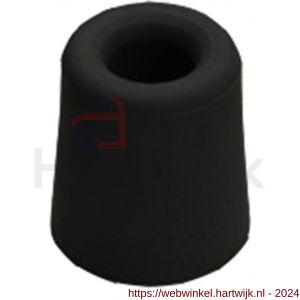 Dulimex DX DBR 24 BE deurbuffer DX diameter 30x24 mm rubber zwart - H30202626 - afbeelding 1