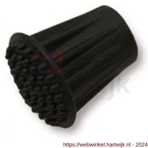 Dulimex DX DVZ S ACC zwarte rubberen dop voor deurvastzetters met veer DVZ S-serie - H30202208 - afbeelding 1