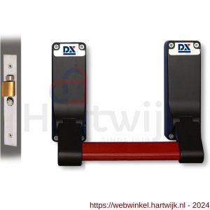 Dulimex DX PO 305 EB SE anti-paniekstang DX 305 SE enkele deur 1-puntssluiting met insteek anti-paniekslot doornmaat 56,9 mm PC-maat 47,5 mm zilvergrijs - H30202146 - afbeelding 1