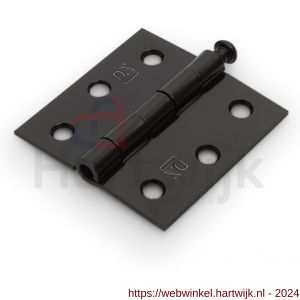 Dulimex DX H161-63632004 scharnier rechte hoeken 63x63 mm losse pen staal zwart - H30204781 - afbeelding 1