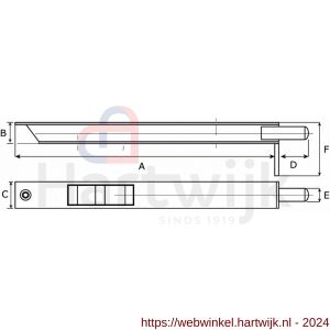 Dulimex DX KSB-25020SS bascule kantschuif type 024 250x20 mm RVS - H30202482 - afbeelding 2