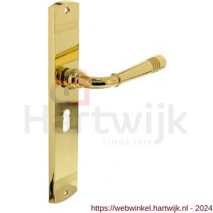 Intersteel Living 1705 deurkruk Emily op langschild sleutelgat 56 mm PVD messing - H26007937 - afbeelding 1
