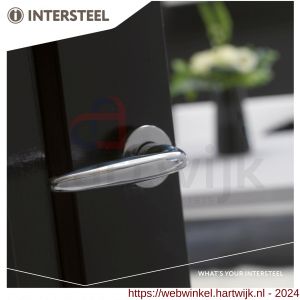 Intersteel Living 0199 deurkruk Sigaar op rozet chroom - H26000247 - afbeelding 3