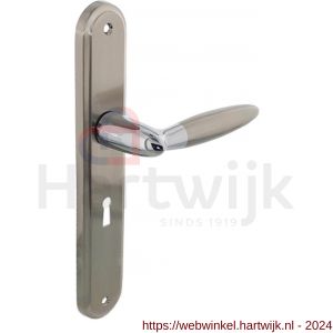 Intersteel Living 1682 deurkruk Elen op langschild sleutelgat 56 mm chroom-nikkel mat - H26004839 - afbeelding 1