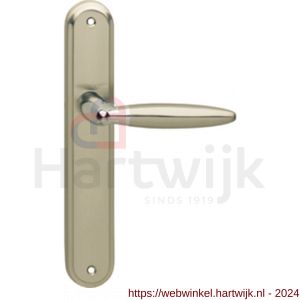 Intersteel 1682 gatdeel deurkruk links Elen op langschild sleutelgat 56 mm chroom-nikkel mat - H26004840 - afbeelding 1