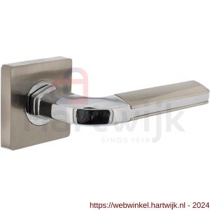 Intersteel Living 1718 gatdeel deurkruk links Amber op vierkante rozet 7 mm nokken chroom-nikkel mat - H26004993 - afbeelding 2