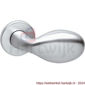 Intersteel Living 0263 gatdeel deurkruk links Druppel op rozet chroom mat - H26001136 - afbeelding 1