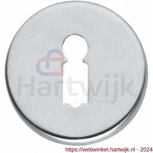 Intersteel Living 3186 sleutelplaatje kunststof verdekt diameter 49x7 mm messing chroom mat - H26007599 - afbeelding 1