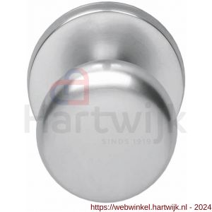 Intersteel Living 3930 voordeurknop Paddenstoel diameter 57/66 mm chroom mat - H26007407 - afbeelding 1