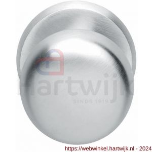 Intersteel Living 3930 voordeurknop zwaar diameter 80/75 mm chroom mat - H26007410 - afbeelding 1