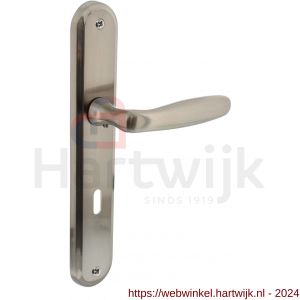 Intersteel Living 1692 deurkruk Bjorn op langschild sleutelgat 72 mm nikkel mat - H26008103 - afbeelding 1