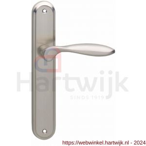Intersteel Living 1695 deurkruk George op langschild blind nikkel mat - H26000405 - afbeelding 1