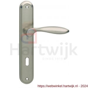 Intersteel Living 1695 deurkruk George op langschild sleutelgat 72 mm nikkel mat - H26005120 - afbeelding 1
