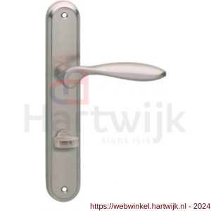 Intersteel Living 1695 deurkruk George op langschild WC 63/8 mm nikkel mat - H26005123 - afbeelding 1